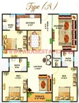 Defence Heights Type A Floor Plan Defence Heights Type A Floor Plan
